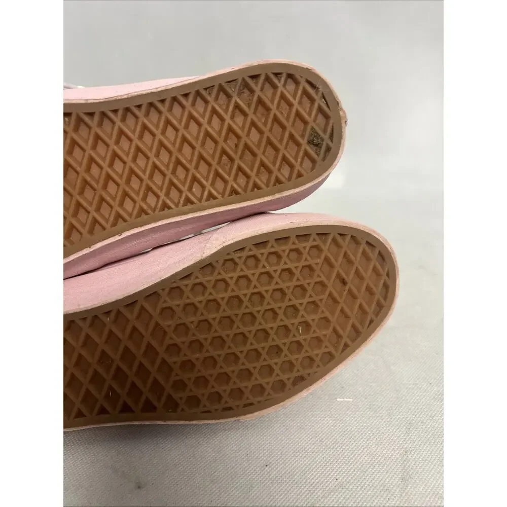 Vans Sk8-Hi Skate Cream/Pink Tapered Suede Sneaker Women 8.5 - Picture 10 of 10